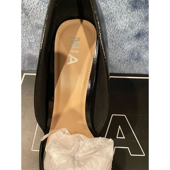 MIA Women's Black Pointy Toe Stiletto Pumps Heels Size 6-10 Formal - Picture 3 of 8